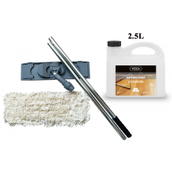 Kit Saving: DC024 Cleaning for Woca Invisible Oil or Linea Natural Parquet floors inc Woca Whte Soap Natural and Breakframe Mop  (DC)