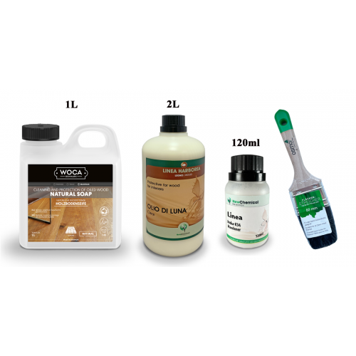 Kit Saving: DC092 (a) Linea ODL clear, natural topcoat oil lacquer, high protection & low colour impact, all wood types, furnishings or other surfaces less 5m2  (DC)