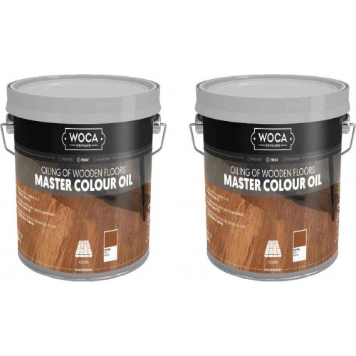 TRADE PRICE! Woca Master Colour Oil Natural 10ltr total; box of 2 x 5L 522075AA (DC) 