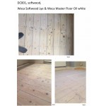 Kit Saving: DC001 (e) Woca softwood lye & Woca Master Colour Oil white floor Work by hand 56 to 75m2  (DC)