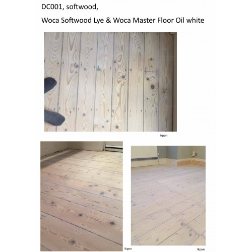 Kit Saving: DC001 (c) Woca softwood lye & Woca Master Colour Oil white Work by hand 16 to 35m2  (DC)