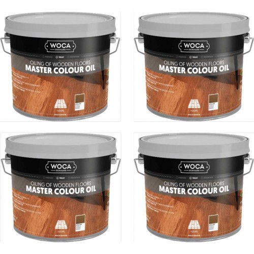 TRADE PRICE! Woca Master Colour Oil Extra Grey 314 10ltr total; box of 4 x 2.5L 533145AA (DC) 