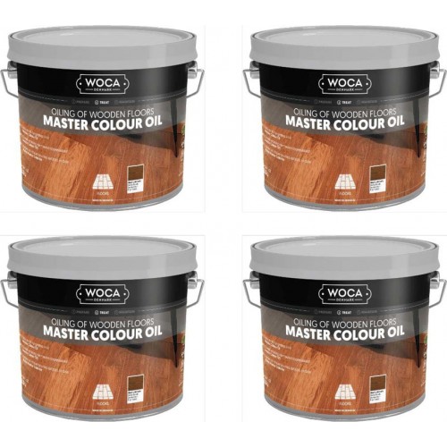 TRADE PRICE! Woca Master Colour Oil Brazil Brown 102 10ltr total; box of 4 x 2.5L 530225AA (DC)