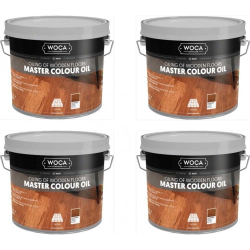 TRADE PRICE! Woca Master Colour Oil Light Brown 101 10ltr total; box of 4 x 2.5L 530125AA (WF)