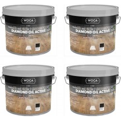 TRADE PRICE! Woca Diamond Oil Active, Carbon Black 10ltr total; box of 4 x 2.5L 565825A (WF) TRADE PRICE! Woca Diamond Oil Active, Carbon Black 10ltr total; box of 4 x 2.5L 565825A (WF)