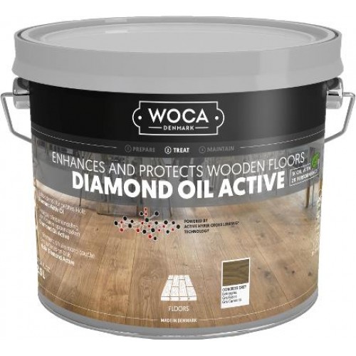 Woca Diamond Oil Active, Concrete Grey 2.5L 565625A (WFS)