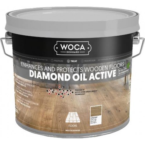 Woca Diamond Oil Active, Sand Grey 2.5L 565725A (WFS)
