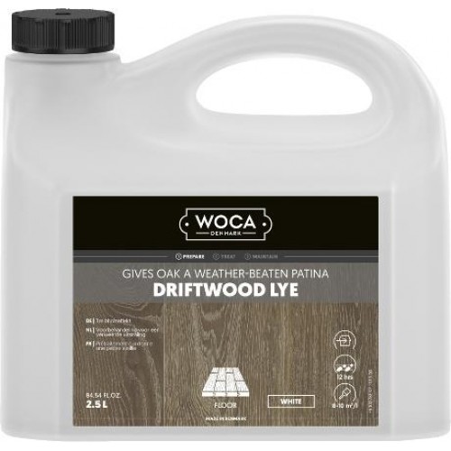 Woca Driftwood Lye White 2.5L 500278A  (DC)