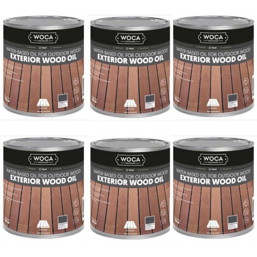 TRADE PRICE! Woca Exterior Wood Oil Thunder Grey 4.5ltr total; box of 6 x 0.75L 618210A (DC)