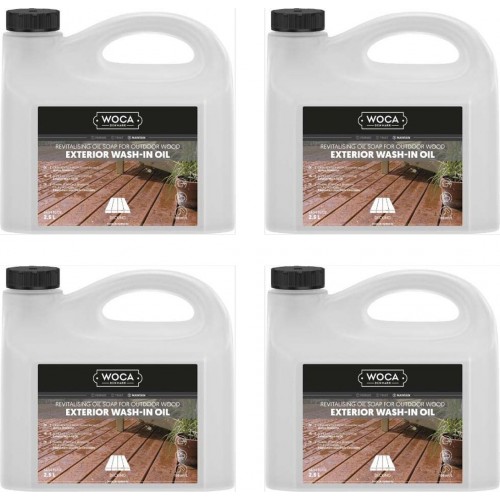TRADE PRICE! Woca Exterior Wash in Oil 607725A 10ltr total; box of 4 x 2.5L (WF)