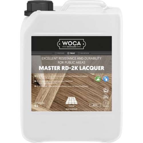 Woca Master RD 2K Lacquer with ISO Hardener, Matt, 10%, 5.1L, 690140A (HA)