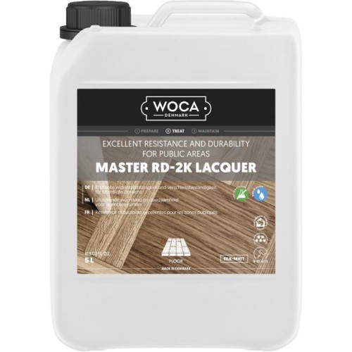 Woca Master RD 2K Lacquer with ISO Hardener, Silk-matt, 20%, 5.1L 690141A (HA)