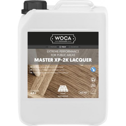 Woca Master XP 2K Lacquer with ISO Hardener, Silk-matt 20%, 5L, 690146A (HA)