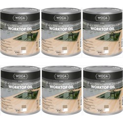 TRADE PRICE! Woca Worktop & furniture Oil Grey 527828A  4.5ltr total; box of 6 x 0.75L (WF)