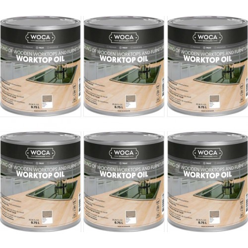 TRADE PRICE! Woca Worktop & furniture Oil Black 527813A  4.5ltr total; box of 6 x 0.75L (WF)